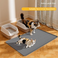 70x40 Zoll Extra-Große Wasserdichte Umweltfreundliche Silikon-Haustiermatte für Katzen & Hunde - Universell Einsetzbar Leicht zu Reinigen Haustierbett & Futterzubehör