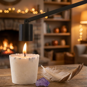 Black Metal Candle Snuffer With Adjustable <b>Arm</b> For Safe Flame Extinguishing - Product Image 6
