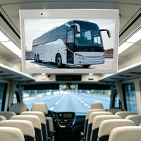 15.6 pouces haute luminosité véhicule commercial affichage 24V toit montage publicité moniteur Bus TV écran pour autobus de passagers