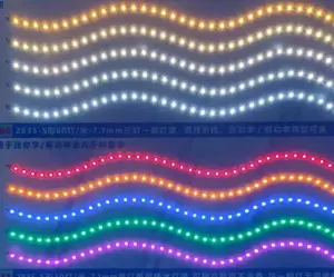 Световые полосы C6160T 12 В, светодиодные 60 ламп/метр, водонепроницаемые светодиодные полосы для вывесок на открытом воздухе