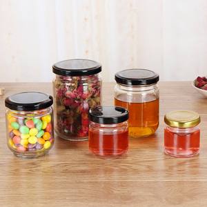 Custom Clear Sealed <b>Glass</b> Tank Food Grade 25ml 100ml Jam Honey Jelly Storage Jar with <b>Lid</b> <b>for</b> Kitchen Storage & <b>Container</b> - Product Image 2