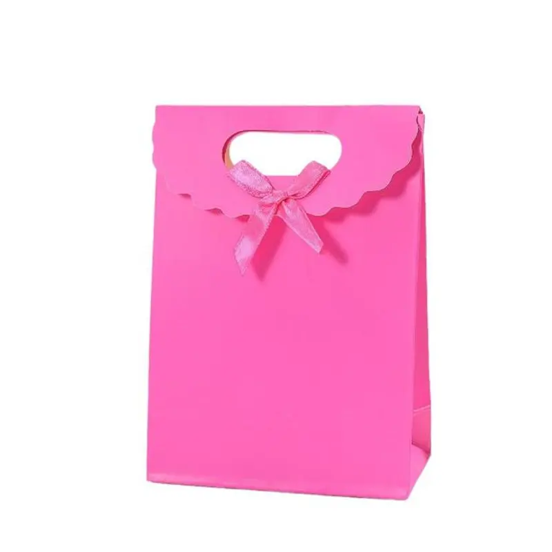Fabrik neues Design Geschenk-Papiertüten Verkauf matte schöne recycelte flache Packung faltbare Geburtstag-Party-Tüte