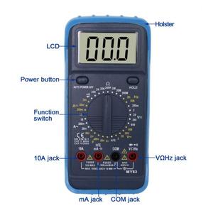 Multimètre numérique MY63(CE) avec testeur de fréquence multifonction, ampèremètre, testeur de tension, testeur de résistance, testeur de capacité - Product Image 3