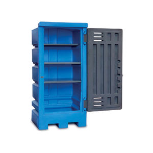 Carvel 830x830x1990mm armoire de sécurité monobloc en polyéthylène pour produits chimiques corrosifs - Product Image 1