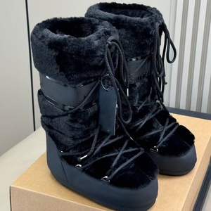 Botas de Nieve para Hombre, Otoño-Invierno 2026, con Forro de Piel Sintética, Cómodas y Cálidas, con Suela Gruesa - Product Image 1