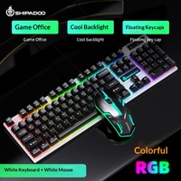 SHIPADOO D500 104 Keys Wired Gaming Keyboard Mouse Combo Backlight USB Wired Gaming Keyboard