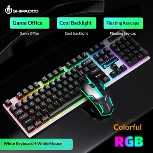 Clavier et souris de jeu filaires SHIPADOO D500 104 touches avec rétroéclairage USB - Product Image 5