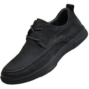 Zapatos de Hombre de Alta Calidad, Zapatos Casuales de Cuero Genuino con Superficie Suave, Suelas Suaves, Resistentes al Desgaste, Inodoros - Product Image 2