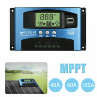 Controlador de Carga de Batería Solar MPPT PWM de 100A, Doble USB, 12/24V, Suministro al por Mayor