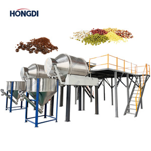Industrial Double 1600 <b>Rotary</b> Drum Mixer Line with Working Platform and Storage Hopper, Large Capacity Grain and Plastic Blender - Product Image 2