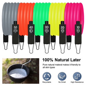 Neon Color 11pcs Resistance <b>Bands</b> Set Latex <b>Workout</b> <b>Bands</b> High Visibility Fitness Exercise Kit OEM - Product Image 2