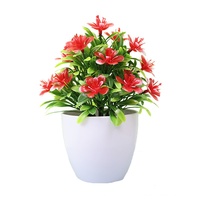 Plantes artificielles en pot, plantes vertes en plastique, décoration florale pour la maison, salon, bureau, mini arbre de la fortune décoratif
