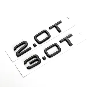 New Design Custom Sticker Badge Logo 3D Chrome Decorative Diy Letters Car Emblem