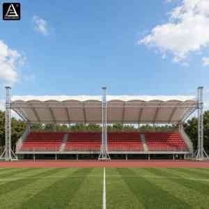 6 rangées de sièges de tribune pour événements, structure métallique extérieure, tribune de gradins, sièges de tribune pour spectateurs pour course automobile - Product Image 6