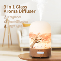 Humidificateur d'air et purificateur d'air de qualité supérieure en gros d'usine, diffuseur d'arômes miniature coloré RVB avec lumières nocturnes LED