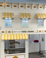 Wejoy NUEVO Juego de Madera Sim City para Niños, Centro de Juegos de Rol, Parque Infantil Interior, Estación de Juego de Imitación para Fiestas
