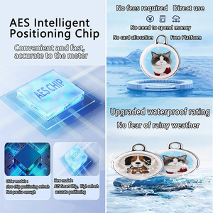Mini traceur <span class=keywords><strong>GPS</strong></span> étanche pour animaux de compagnie, dispositif anti-perte, localisateur en plastique compatible iOS Apple, alarmes de suivi - Product Image 4