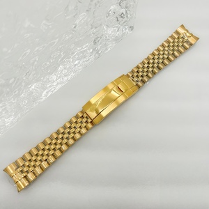 Bracelet Jubilé de luxe 20MM en <span class=keywords><strong>acier</strong></span> inoxydable doré, noir et argenté avec fermoir Glide Lock pour montres <span class=keywords><strong>Daytona</strong></span>, Submariner, DateJust - Product Image 4