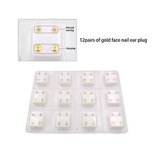 Broche de bola desechable de acero inoxidable, <span class=keywords><strong>pendientes</strong></span> de seguridad, pistola para Piercing de oreja para bebé, joyería de moda - Product Image 1