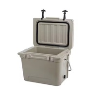 Glacière isotherme portable 20QT à compresseur, panneau solaire, design moderne rotomoulé, étanche, avec panier-chaise intégré, pour la pêche et le camping