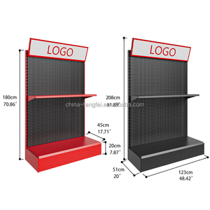 Rak Peralatan Listrik Logam Multifungsi Tugas Berat dengan Papan Pegboard dan Penyimpanan Aksesori untuk Penggunaan Toko - Product Image 4