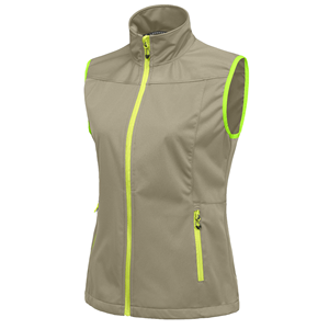 Chaleco Deportivo de Algodón para Mujer al por Mayor, con Cremallera Completa, Ligero, para Entrenamiento y Running, Sin Mangas, con Logotipo Personalizado, para Gimnasio y Deportes - Product Image 1