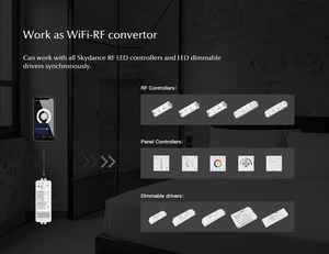 Controlador de Tira LED 5 <span class=keywords><strong>en</strong></span> 1 WT5 WiFi RF 2.4g con Control Remoto, Utilizado para RGB, RGBW, RGB+CCT, Temperatura de Color, Color Único para Decoración del Hogar - Product Image 6