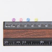5mm résine deux yeux pain coton poupée Mini bouton bébé vêtements accessoires petit bébé vêtements bouton