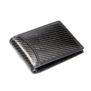 Carteras modernas de fibra de carbono minimalistas de lujo para hombre, tarjeteros delgados, Clips de efectivo de cuero personalizados para hombre, billetera con <span class=keywords><strong>Clip</strong></span> para dinero - Product Image 1