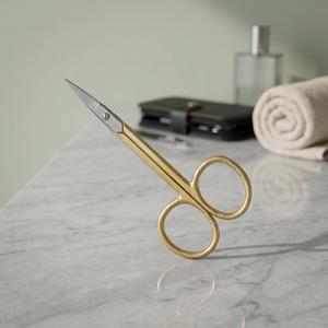 ASAP Ciseaux de précision russes de qualité durable pour la coupe des moustaches et des barbes, à pointe italienne incurvée en acier inoxydable - Product Image 2
