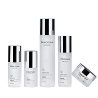Ensemble de bouteilles d'emballage cosmétique, en verre, avec design chinois, bas quantité minimale de commande pot de crème pour le visage, pièces