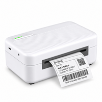 Imprimante d'étiquettes thermiques USB IP-805 3 pouces 203 dpi 100 mm/s, imprimante de codes-barres de bureau blanche en stock pour la vente au détail et l'entreposage