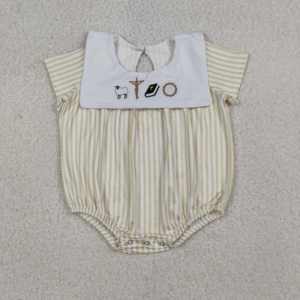 RTS Boutique He Risen - Conjunto de Pantalones Cortos y Pelele de Burbuja para Bebé Niño, con Estampado de Oveja y Bordado, de Algodón y Spandex, para Primavera y Otoño, Modelo Brother - Product Image 4