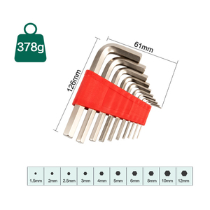 Juego de Llaves hexagonales de acero con acabado cromado de grado industrial, <span class=keywords><strong>llave</strong></span> métrica CRV, trinquete personalizable para reparación DIY y OEM - Product Image 6