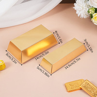 Vente flash, livraison rapide, petites boîtes cadeaux en carton pliables pour bonbons, chocolats, mariages, fêtes, or, argent