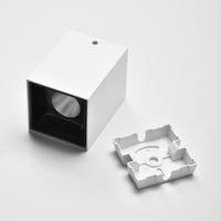 Design de qualité moulage sous pression en aluminium carré 10W 15W monté en surface projecteurs à led légers