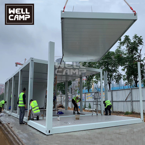 Wellcamp Chi Phí Thấp Phẳng Gói Container Nhà Trang Web Xây Dựng Văn Phòng Sandwich Panel Văn Phòng Di Động Cabin - Product Image 6
