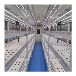 Large Size Greenhouse Hydroponic Growing System Vertical Farming in Shipping Container Made of PE Material Greenhouses Structure - Product Image 2