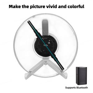 MissYou High Tech 9.85" Include Remote <b>Bluetooth</b> Advertising Display Hologram <b>Projector</b> 3D Hologram Fan for Exhibition Christmas - Product Image 2