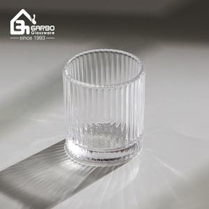 Carafe à vin haut de gamme pour bar, forme rayée, bouteille à <span class=keywords><strong>whisky</strong></span> de haute qualité avec verre à <span class=keywords><strong>whisky</strong></span> pour la maison, fournisseur chinois - Product Image 5