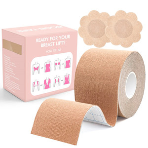 Customized Cotton Transparent Invisible Booby Bob Breast Bra Lift Lifting Boobtape Boob Tape Box Tap And Nipple Cover