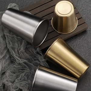 Pabrik Produsen Cangkir Tumbler Stainless Steel 304 Dinding Tunggal untuk Bir, Mug Tumpuk, Cangkir Pint untuk Bar, Berkemah, Perjalanan Luar Ruangan - Product Image 2