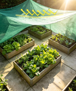 Telo Ombreggiante <span class=keywords><strong>per</strong></span> Giardino, Rete Parasole Verde con Occhielli, Telo a Rete <span class=keywords><strong>per</strong></span> Protezione Solare <span class=keywords><strong>per</strong></span> Piante, Serra e Patio - Product Image 5