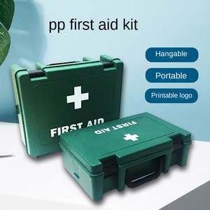 Caja <span class=keywords><strong>de</strong></span> plástico PP montada en la <span class=keywords><strong>pared</strong></span> <span class=keywords><strong>de</strong></span> alta resistencia, diseño impermeable certificado CE, 13,5x19,5x5,5 cm, botiquín <span class=keywords><strong>de</strong></span> primeros auxilios para lugares públicos domésticos - Product Image 2