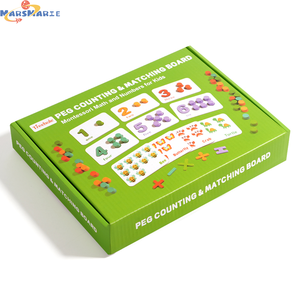 MarsMarie in legno educativo <span class=keywords><strong>matematica</strong></span> conteggio giocattoli Montessori <span class=keywords><strong>matematica</strong></span> manipolanti numero di apprendimento del colore giocattolo prescolare numero bambino - Product Image 5