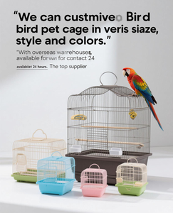 Hete Aanbieding Duurzame Lichtgewicht Metalen Vogelkooi voor Papegaaien en Kanaries Grote Kweekkooi met Zijdeur - Product Image 4