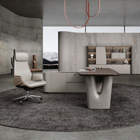 Bureau de direction de luxe KMJ, table de bureau de direction, table de bureau de PDG, table de patron