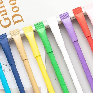 OEM Custom Hotel Logo Eco Friendly carta Kraft penna a sfera nero <span class=keywords><strong>Biro</strong></span> rotolamento riciclato Branding per forniture alberghiere - Product Image 5