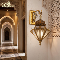 Applique murale LED en fer de style islamique pour mosquée, restaurant, couloir
