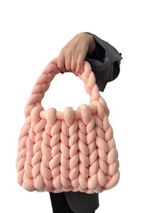 Bolsa de ganchillo de color puro, color sólido - Product Image 4